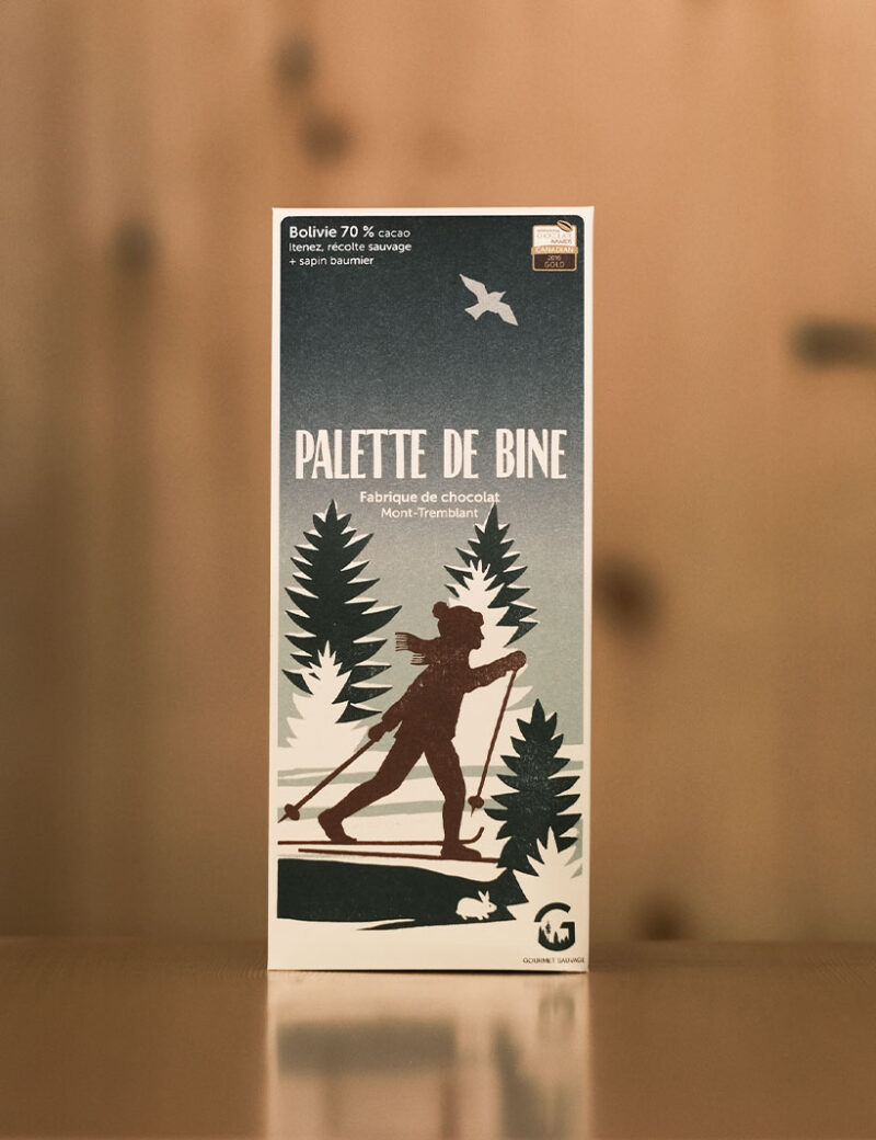 Chocolat Palette de Bine, sapin et cacao 70%
