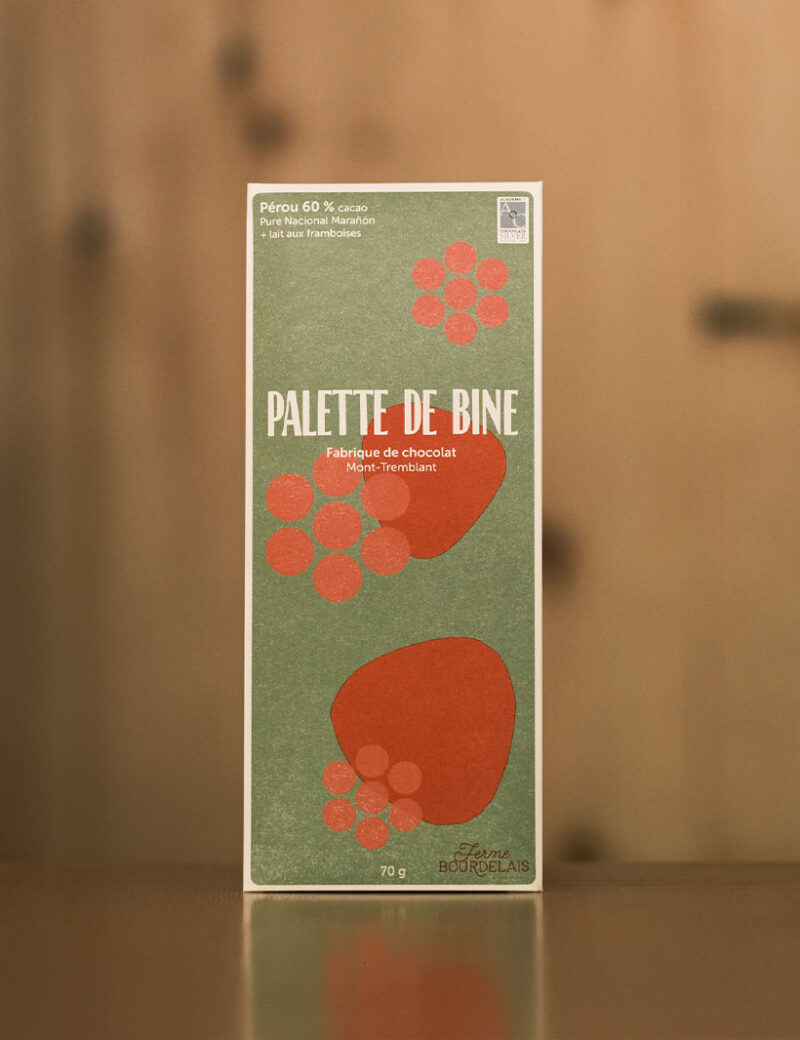 Palette de Bine, chocolat au Lait aux Framboises