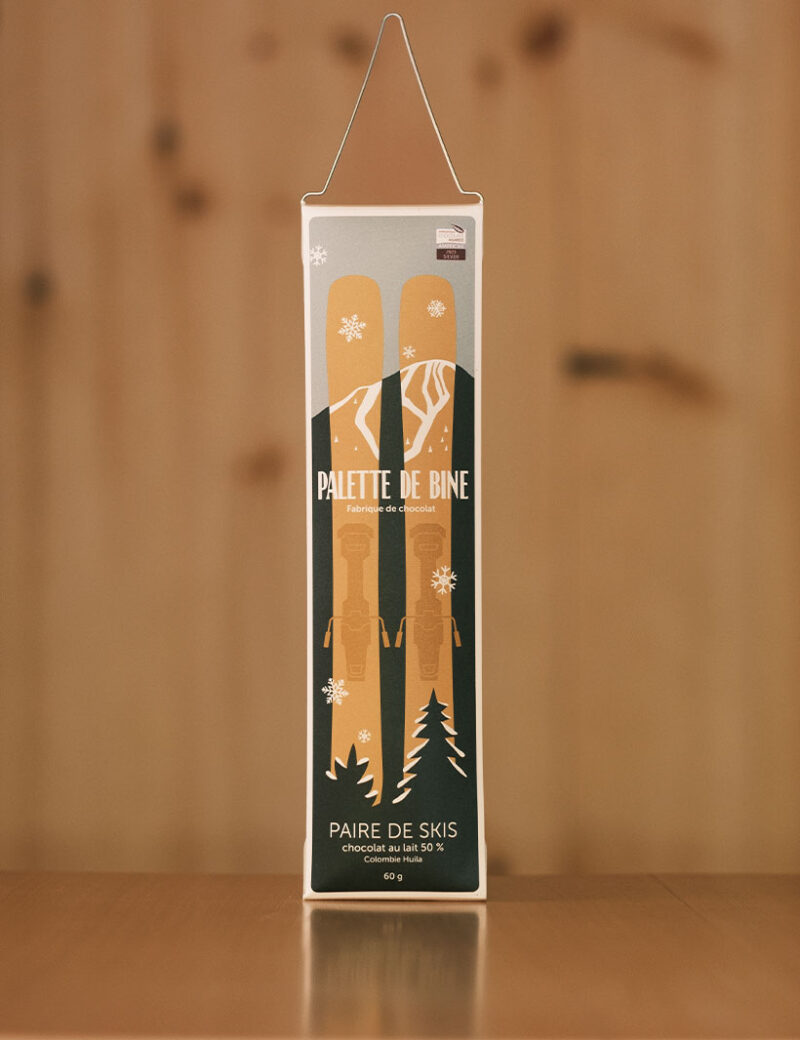 Barre de chocolat - Skis au lait 50%