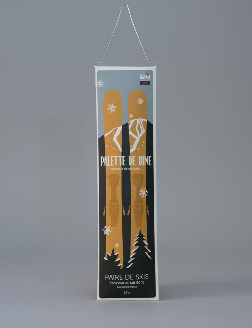 Barre de chocolat - Skis au lait 50%